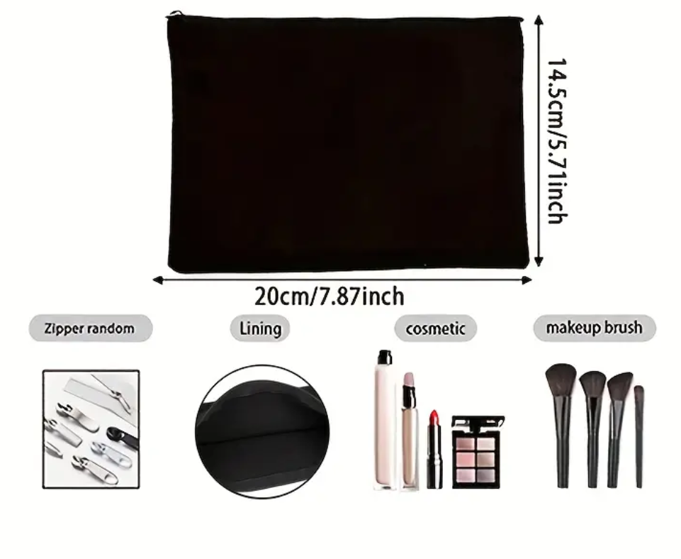 Bolsa para cosméticos con citas biblicas