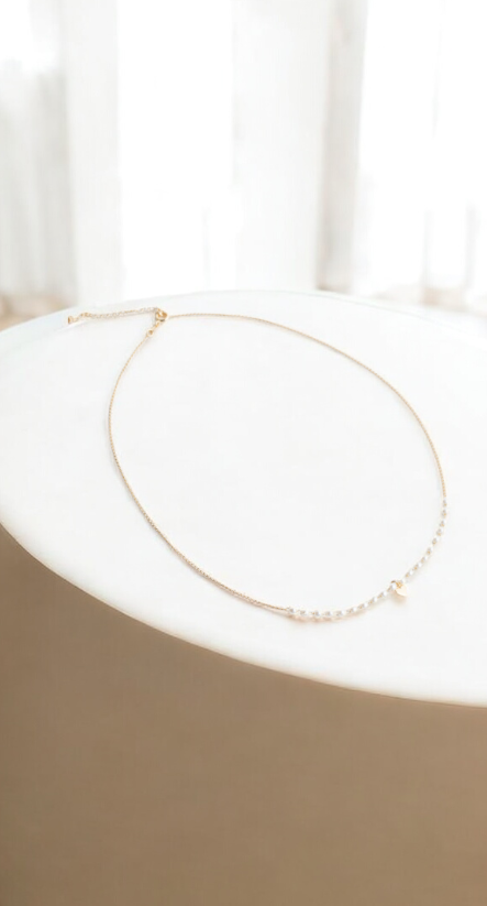 Golden heart necklace