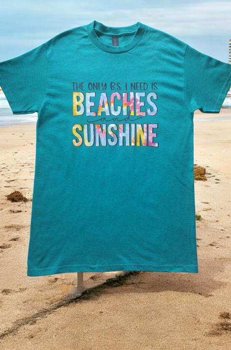 Beaches and Sunshine short-sleeved T-shirt