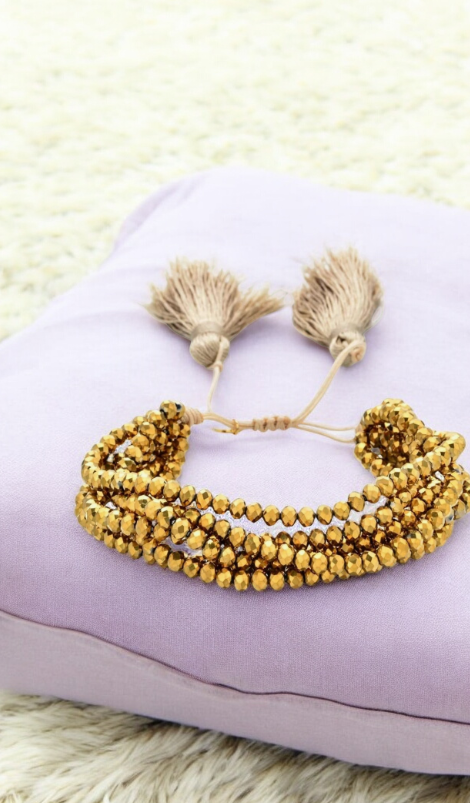 Brazalete Ajustable Dorado