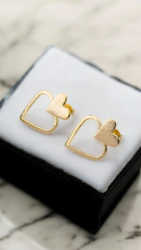 Corazón doble Dorado