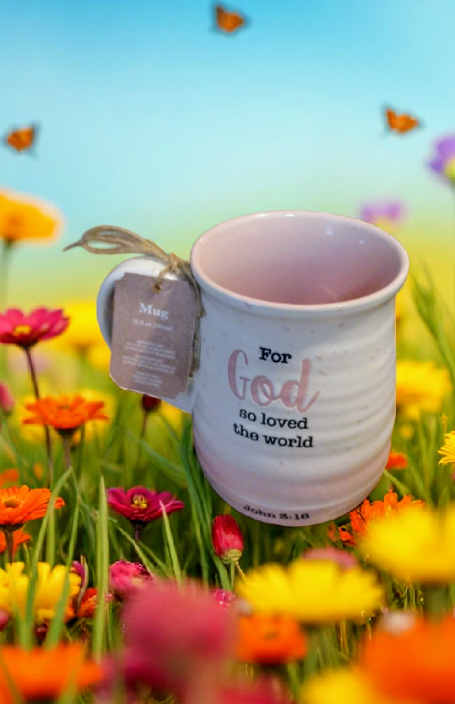 Tazas con citas Biblicas color Rosa y Blanco 🌸