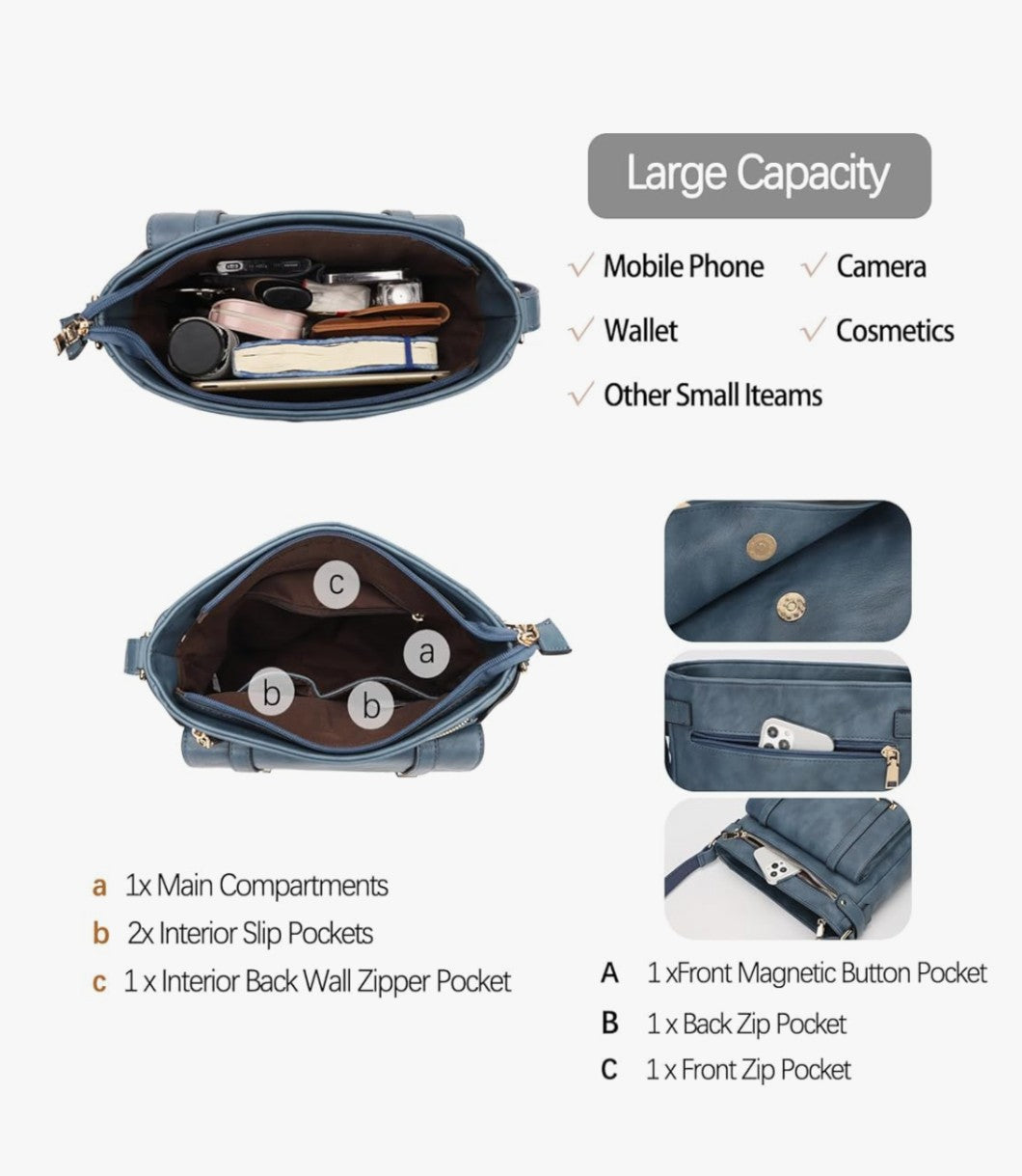 Bolso cruzado azúl Marino