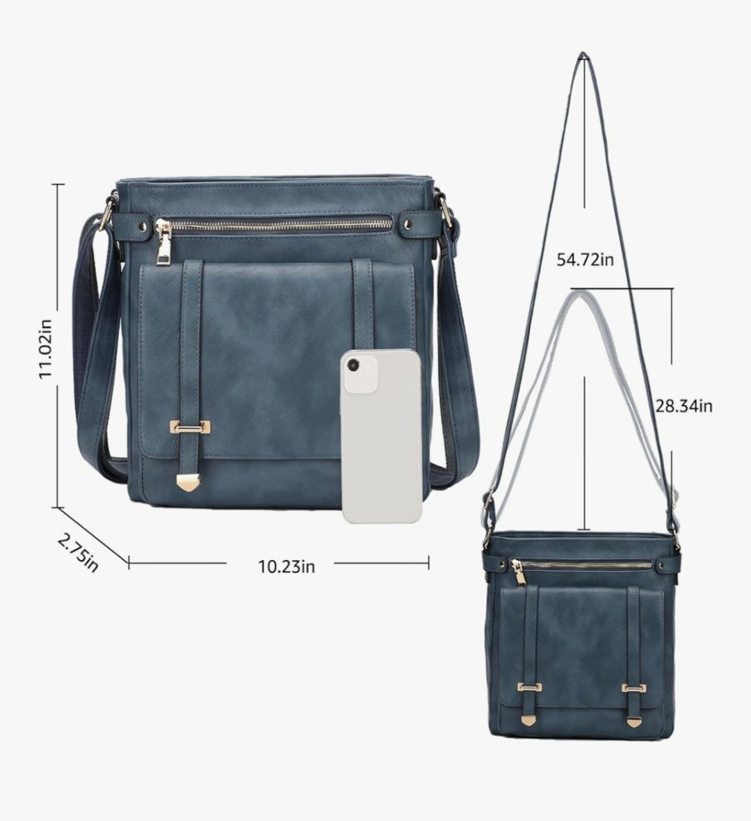 Bolso cruzado azúl Marino