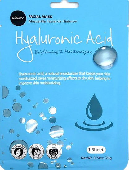 Celavi mascarillas facial Hialurónico Acid