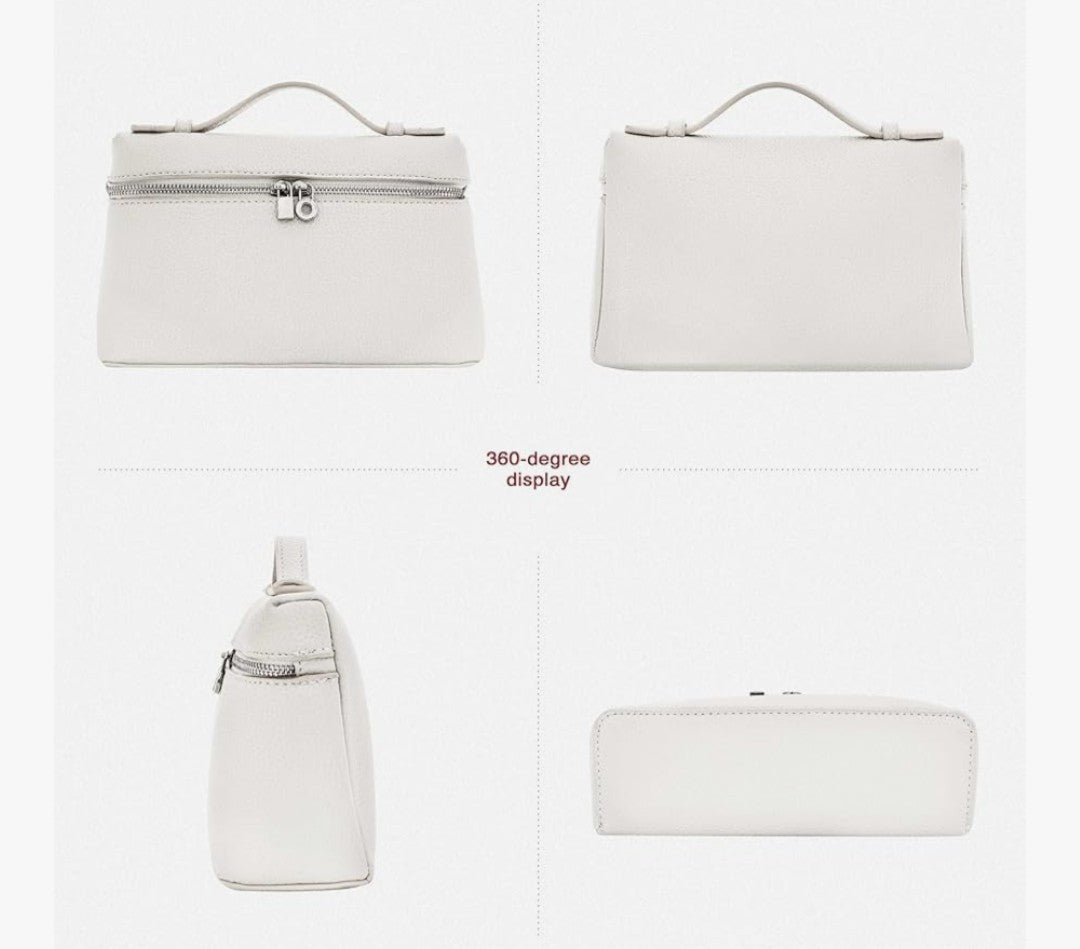 Bolso cruzado Rejolly color crema blanco