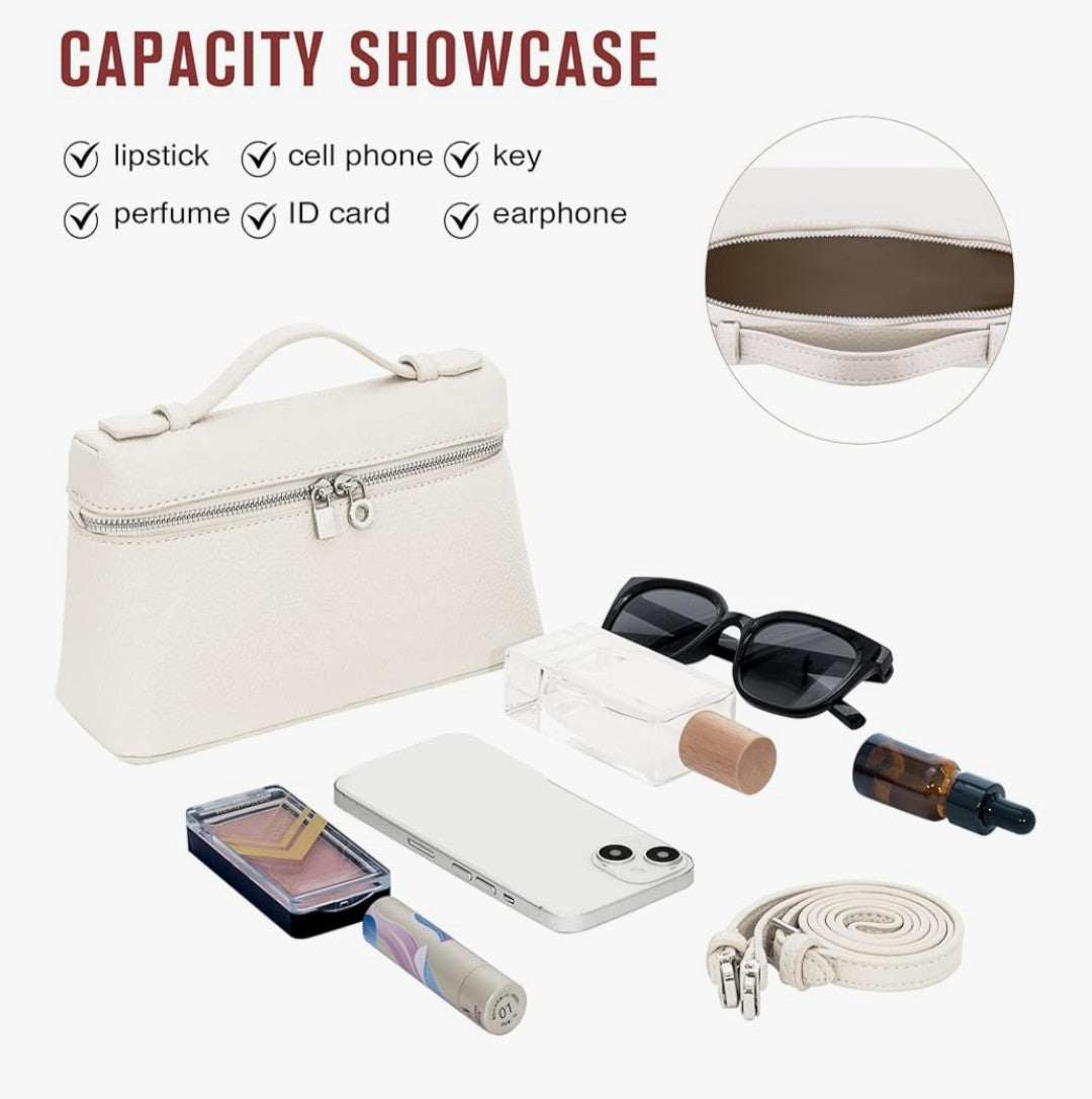 Bolso cruzado Rejolly color crema blanco