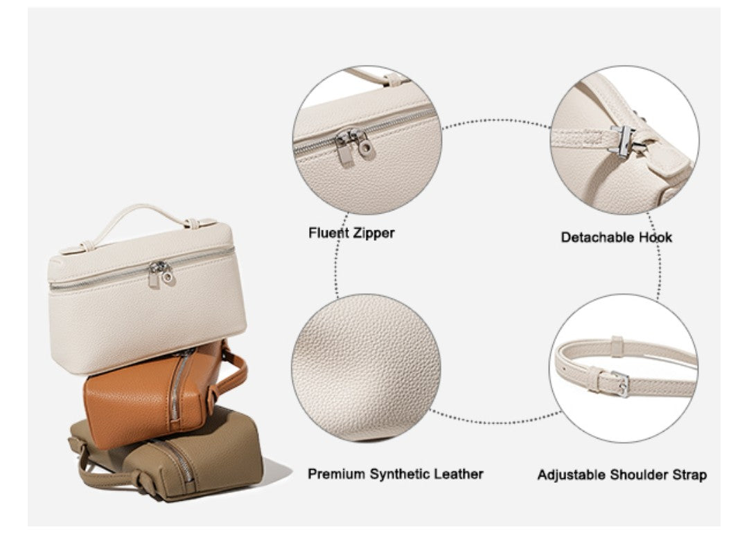 Bolso cruzado Rejolly color crema blanco