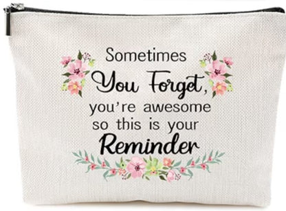 Bolsa de maquillaje floral you are