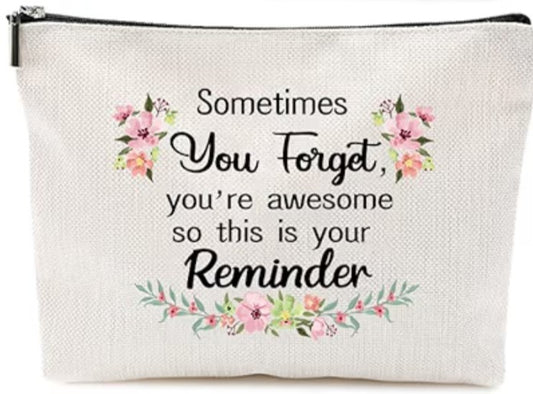 Bolsa de maquillaje floral you are