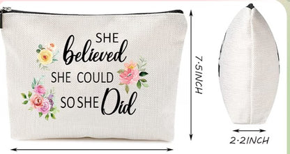 Bolsa de maquillaje floral you are