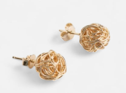 Golden Nest Earrings