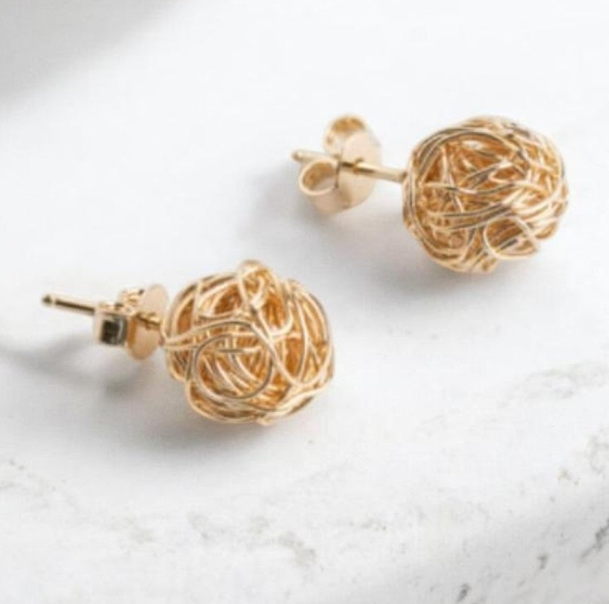 Golden Nest Earrings