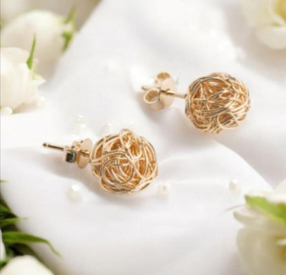 Golden Nest Earrings