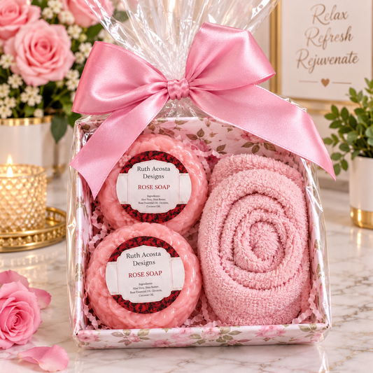 Set de Jabón naturales Pétalos de Rosa