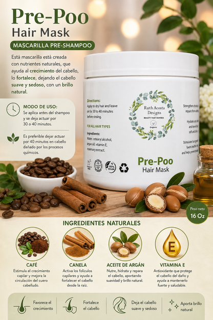 Pre-poo Mascarilla para el cabello