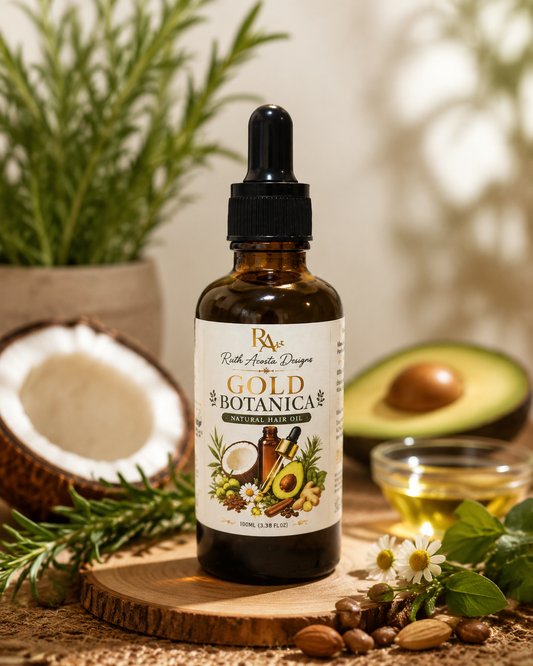 Natural Hair Oil, Gold Botanica